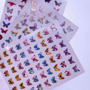 Holo Butterfly Stickers (10pcs)