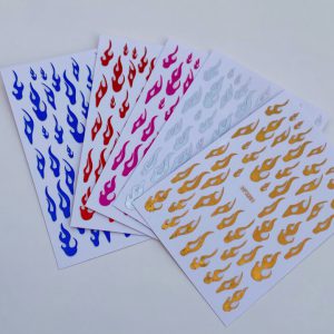Flame Stickers (5pcs)
