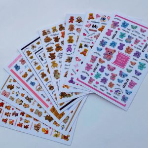 Teddy Bear Stickers (8pcs)